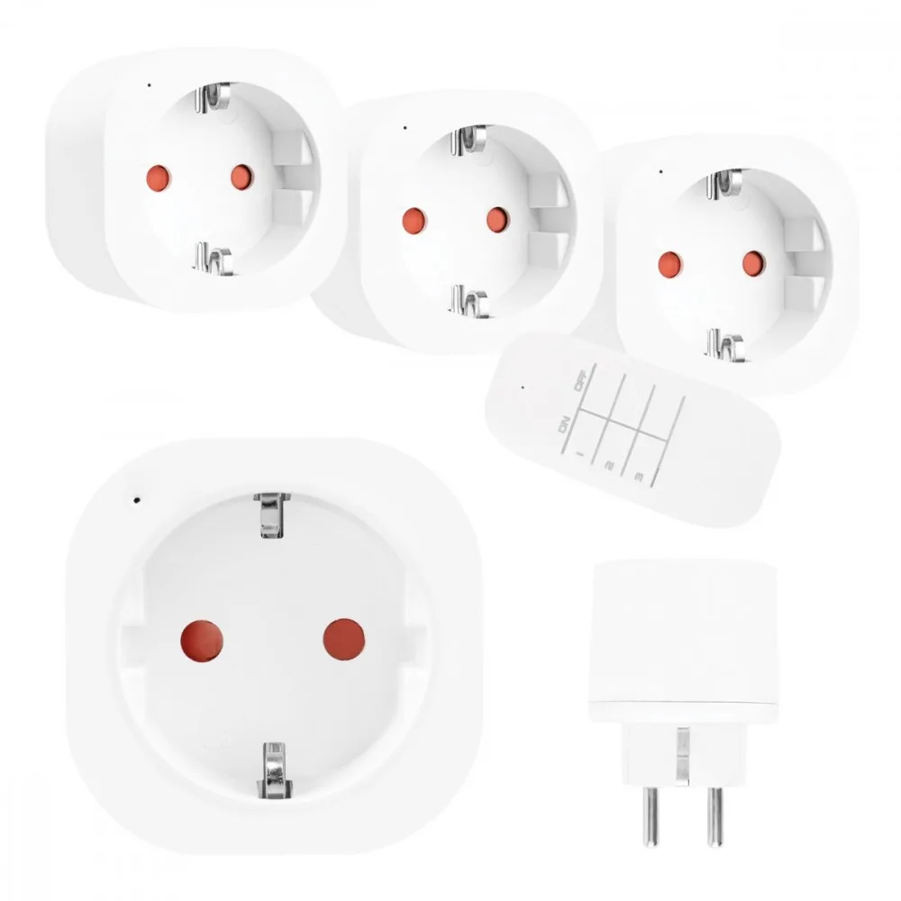 GreenBlue Remote-controlled x3 socket outlets GB313 F