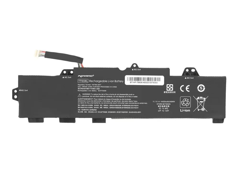 Movano Battery TT03XL for HP EliteBook 755 850 G5 850 G6 - 4400 mAh (49 Wh) - Image 5