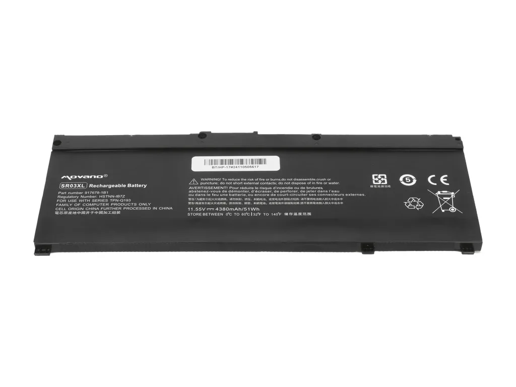 Movano Battery SR03XL for HP Gaming 15 17 Omen 15-DC - 4380 mAh (51 Wh) - Image 3