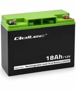 Qoltec Battery AGM 12V 18Ah max. 270A