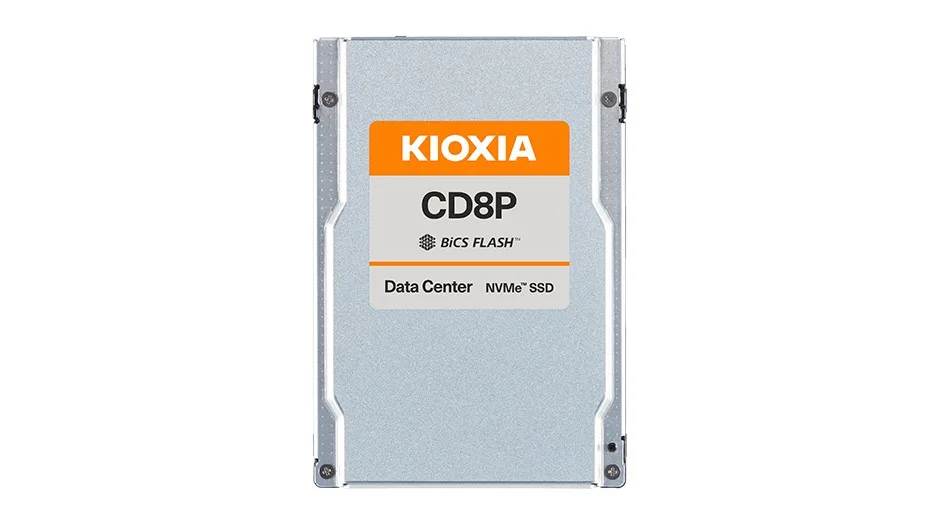 Kioxia SSD CD8P-R 1920GB U.2 NVMe Gen.5 1x4 DWPD 1 3D TLC BiCS Flash Data Center NVMe non-SED SIE