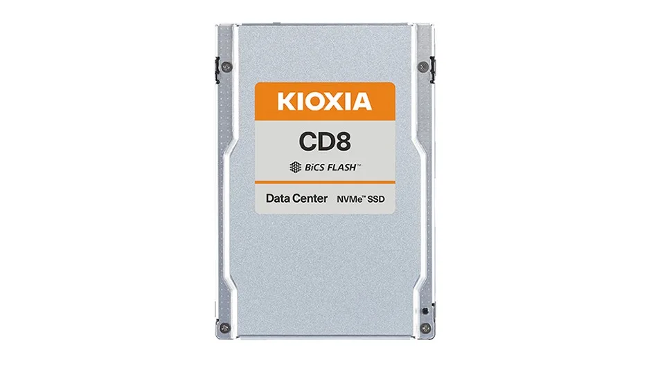 Kioxia SSD CD8-V 800GB U.2 NVMe Gen.4 1x4 DWPD 3 3D TLC BiCS Flash Data Center NVMe non-SED SIE PLP