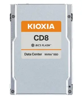Kioxia SSD CD8-V 3200GB U.2 NVMe Gen.4 1x4 DWPD 3 3D TLC BiCS Flash Data Center NVMe non-SED SIE