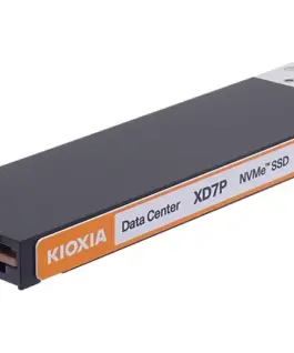 Alternative view от Kioxia SSD XD7P 7680GB E1.S NVMe Gen.4 1x4 DWPD 1 3D TLC BiCS Flash Data Center NVMe SED PLP