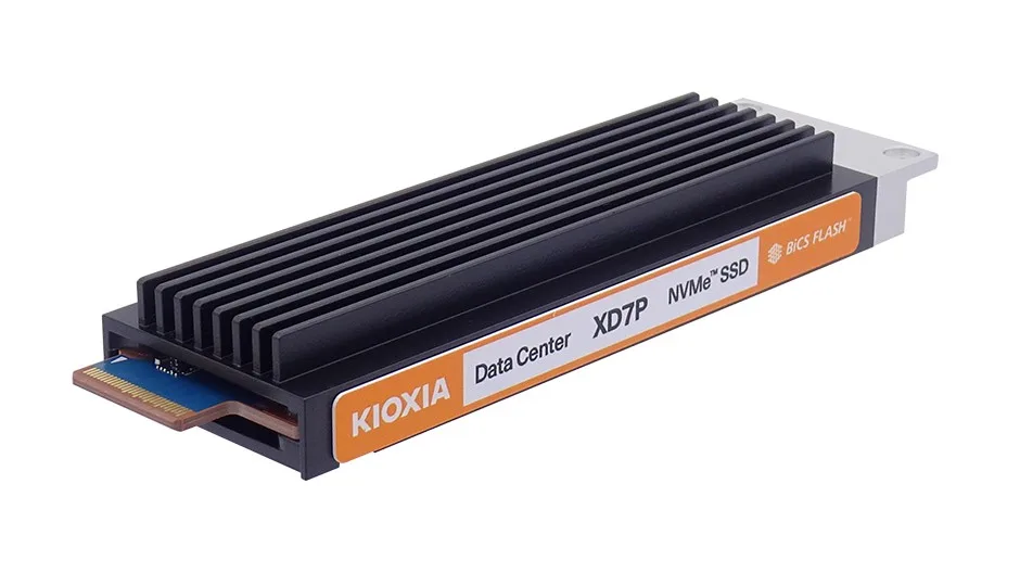 Kioxia SSD XD7P 7680GB E1.S NVMe Gen.4 1x4 DWPD 1 3D TLC BiCS Flash Data Center NVMe SED PLP - Image 3
