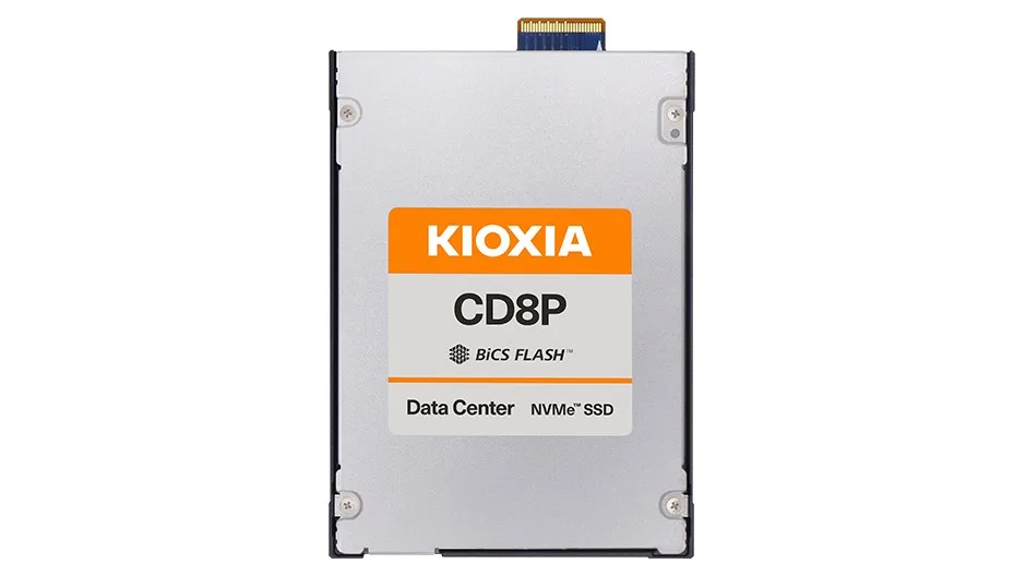 Kioxia SSD CD8P-V 3200GB E3.S NVMe Gen.5 1x4 DWPD 3 3D TLC BiCS Flash Data Center NVMe non-SED SIE
