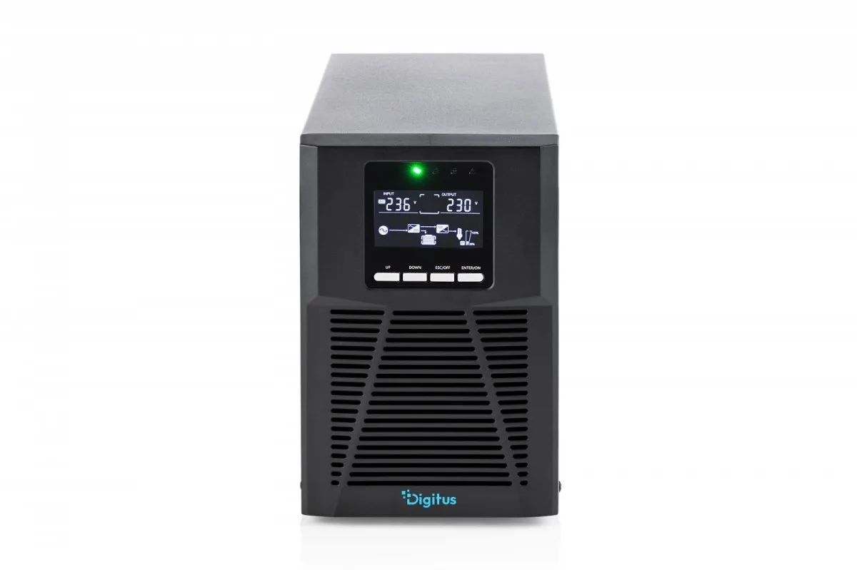 Digitus OnLine Tower UPS Module DN-170130 LCD 1000VA/1000W 2x12V/9Ah 4xC13 1xC14 USB RS232 RJ45 - Image 3
