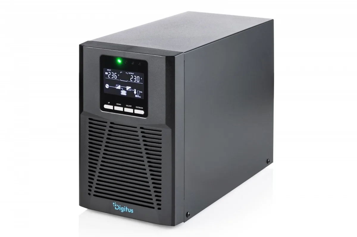 Digitus OnLine Tower UPS Module DN-170130 LCD 1000VA/1000W 2x12V/9Ah 4xC13 1xC14 USB RS232 RJ45