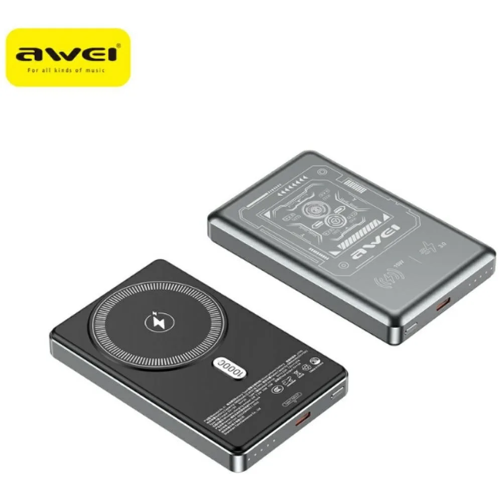 AWEI външна батерия PA-31 MagSafe 10000mAh сив