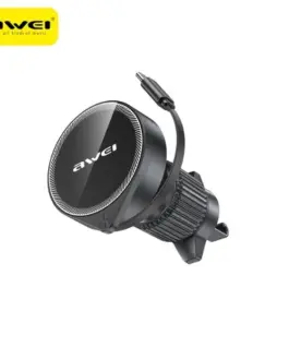 AWEI Car holder MagSafe X73 air vent черен