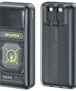 AWEI външна батерия P99K 225W 20000mAh черен