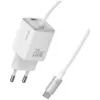 USAMS зарядно 20W GaN Fast кабел included