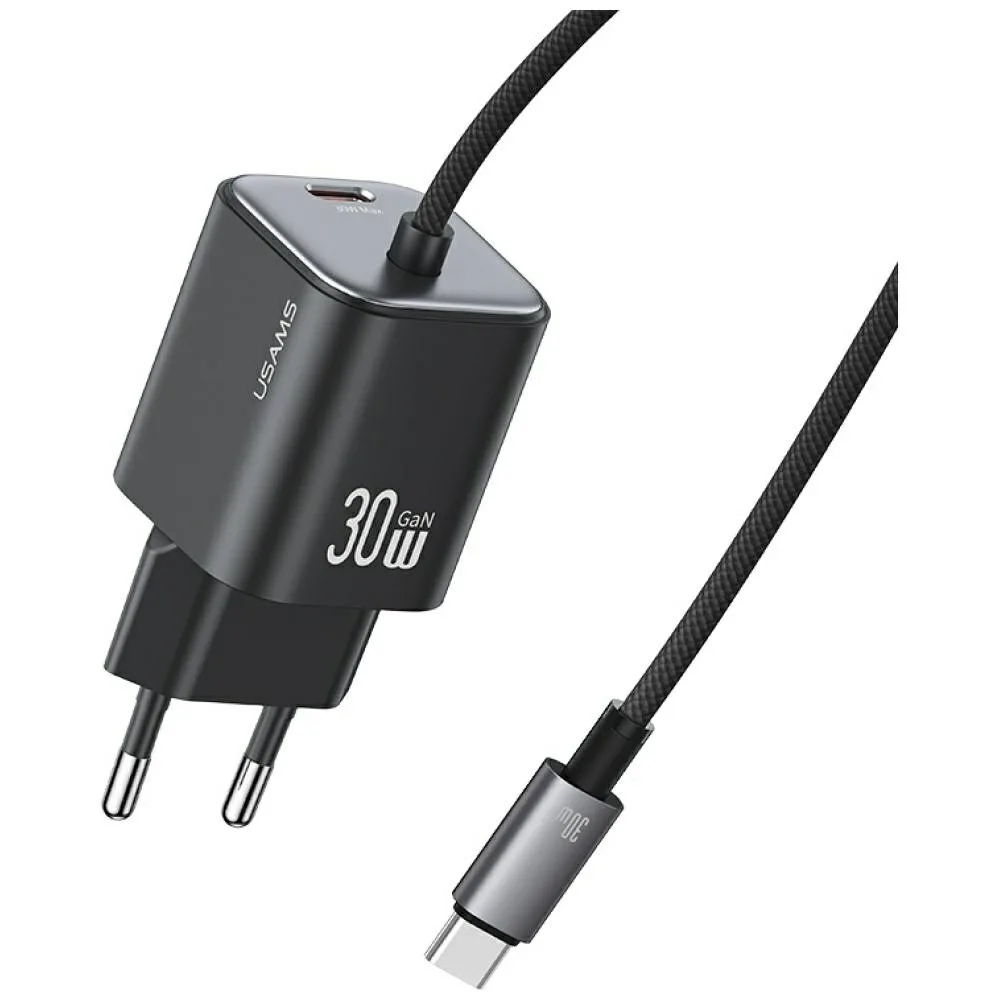 USAMS зарядно 30W GaN fast кабел included