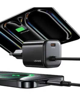 USAMS зарядно 30W GaN fast кабел included