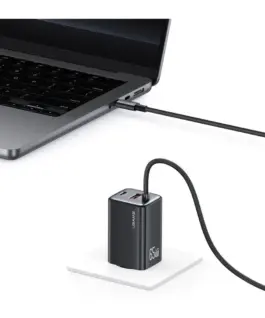 USAMS зарядно 65W GaN Fast кабел included