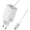 USAMS зарядно 65W GaN Fast кабел included