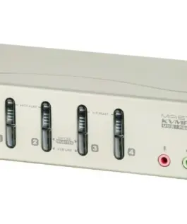 ATEN 4-Port PS/2-USB VGA/Aud KVMP Switch W/OSD