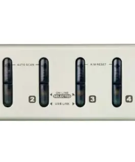 Alternative view of ATEN 4-Port PS/2-USB VGA/Aud KVMP Switch W/OSD