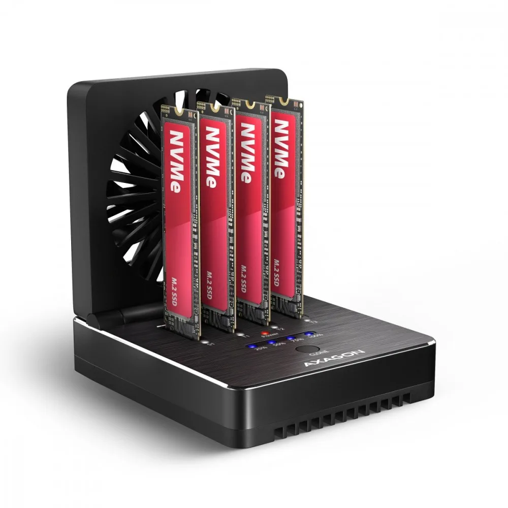 AXAGON ADSA-M2C44 USB-C 4xNVMe M.2 40Gbps cooler