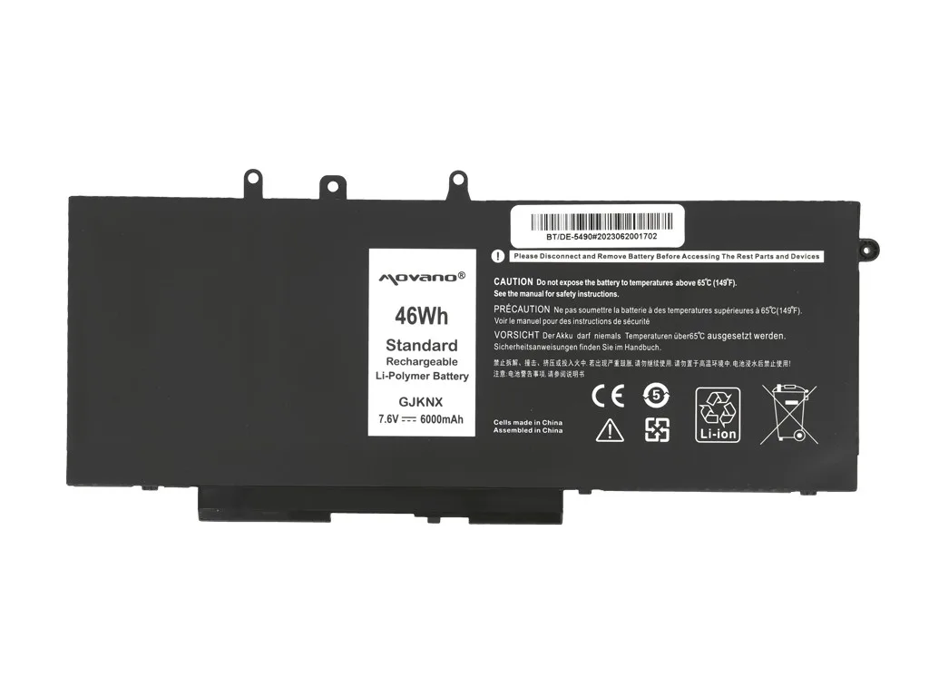 Movano Battery GJKNX for Dell Latitude 5280 5480 5490 5590- 6000 mAh (46 Wh) - Image 5