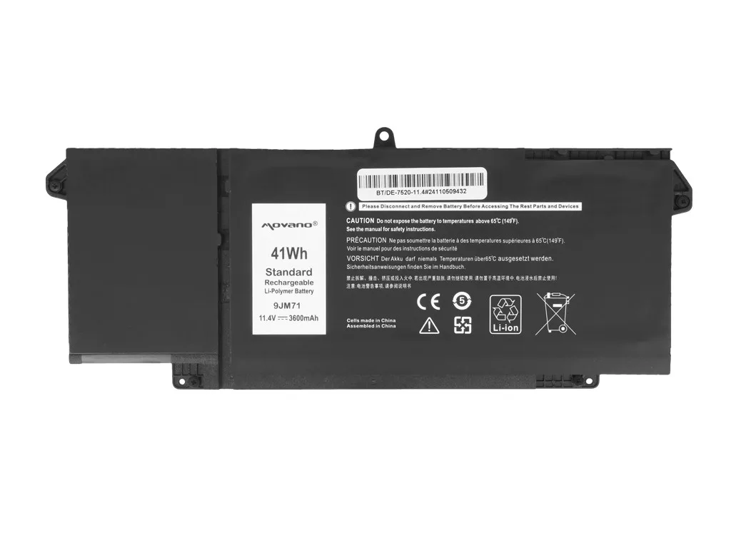 Movano Battery 9JM71 7FMXV for Dell Latitude 5320 7320 7420 7520 - 3600 mAh (41 Wh) - Image 3
