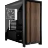 Corsair Case FRAME 4000D RS Wood Mid-Tow черен/Walnut