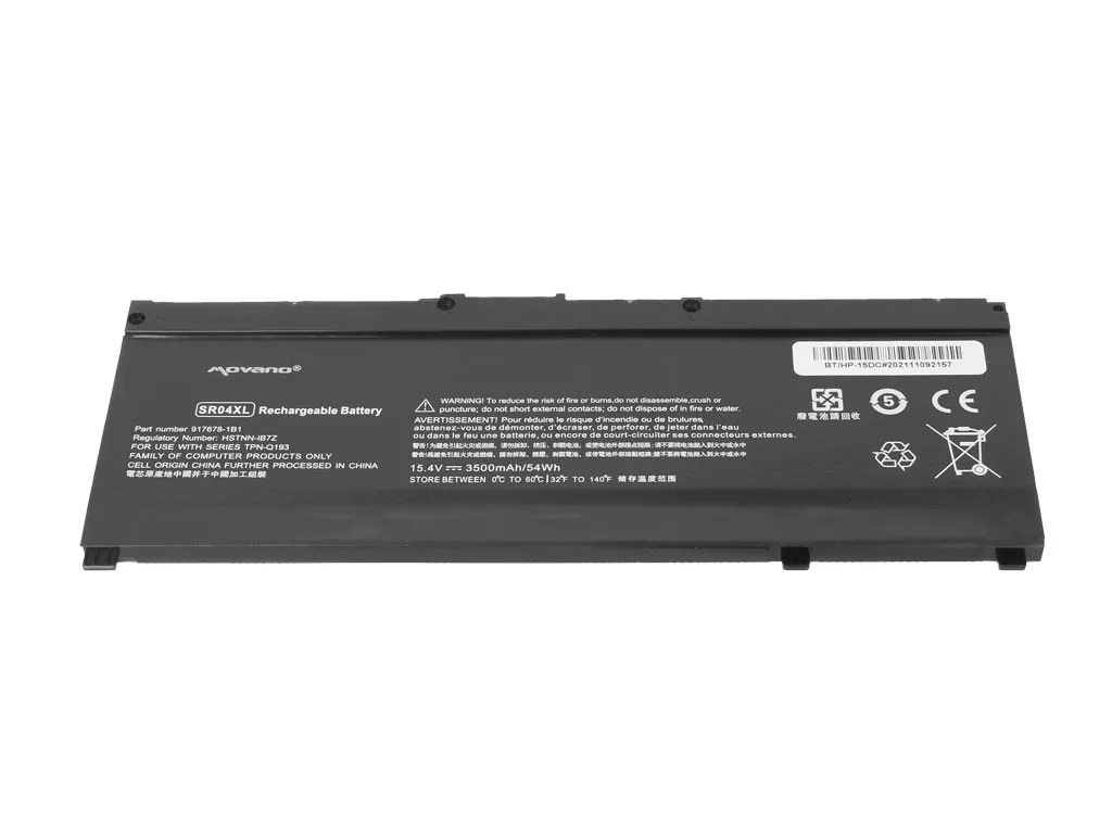Movano Battery SR04XL TPN-C133 for HP Omen 15-DC 15-CE - 3500 mAh (54 Wh) - Image 3