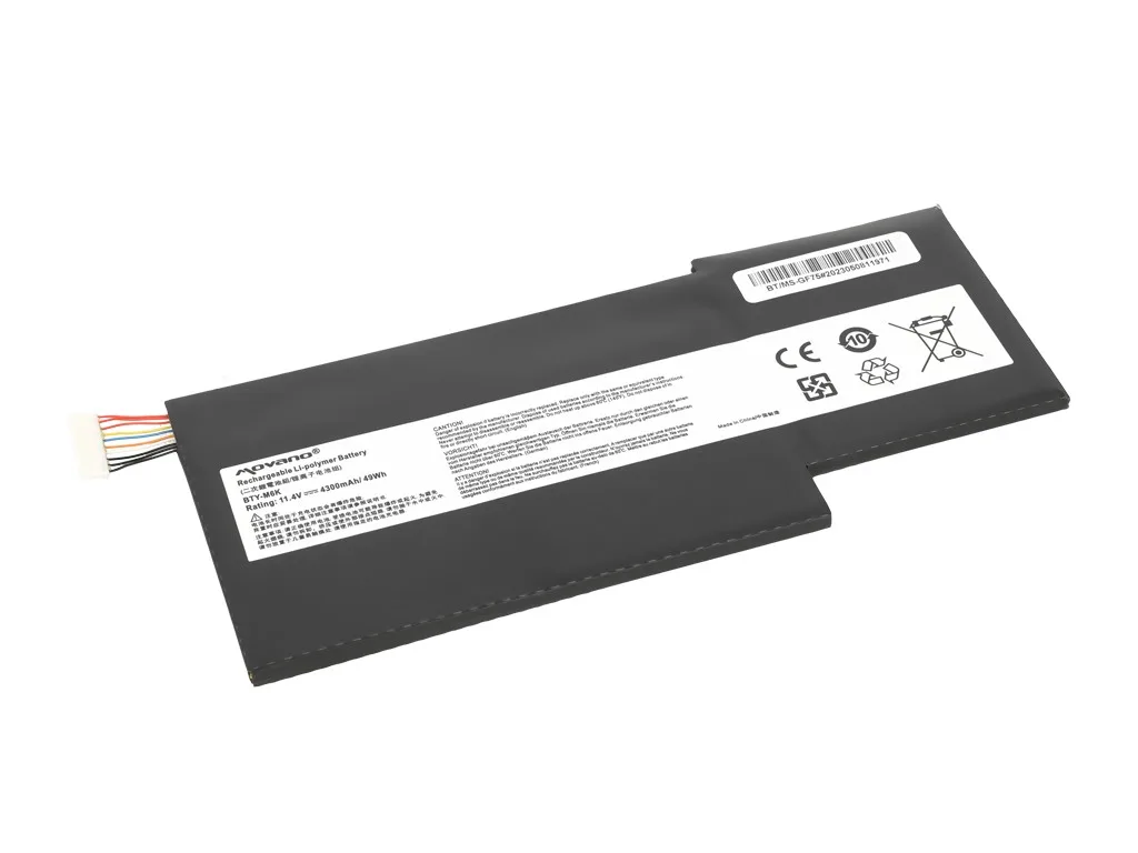 Movano Battery BTY-M6K MS-17B4 for MSI GS63VR GS73 GF75 - 4300 mAh (49 Wh) - Image 2