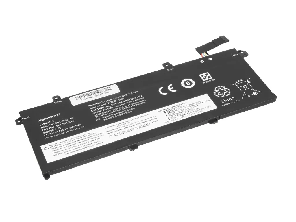 Movano Battery L18M3P73 for Lenovo ThinkPad T490 T495 P43s P14s - 4350 mAh (50 Wh) - Image 2