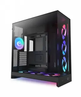 NZXT кутия за компютър H9 Flow RGB+ Midi Tower window черен
