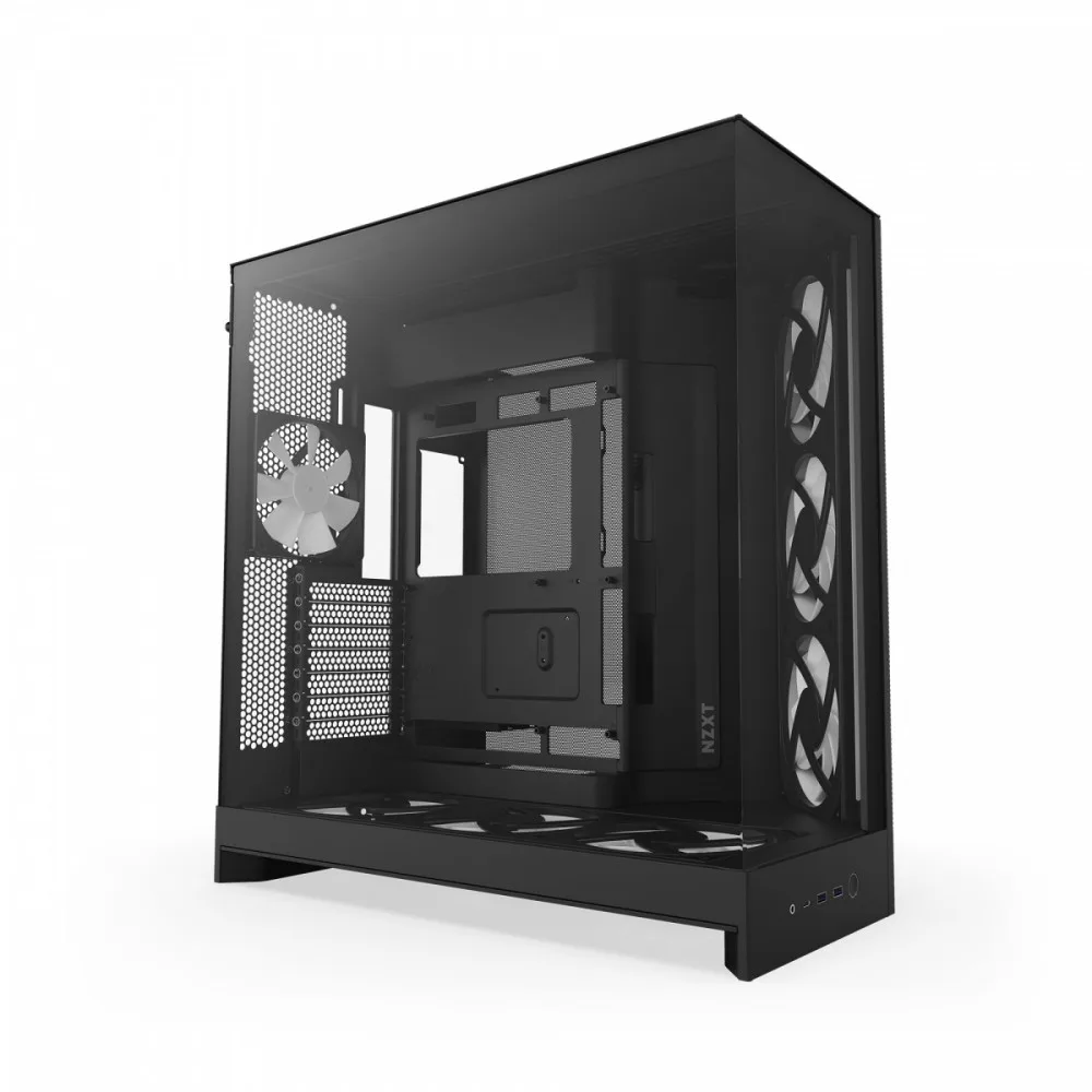 NZXT кутия за компютър H9 Flow RGB+ Midi Tower window черен - Image 2