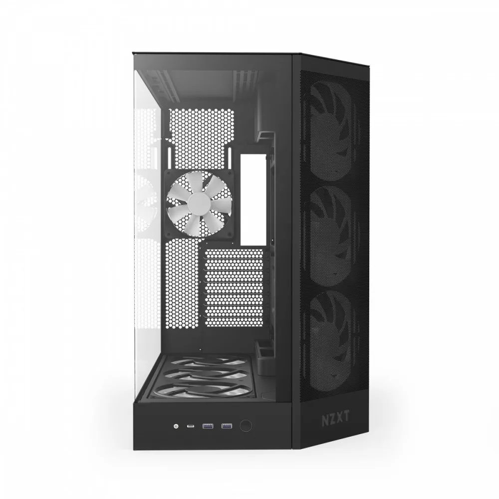 NZXT кутия за компютър H9 Flow RGB+ Midi Tower window черен - Image 3