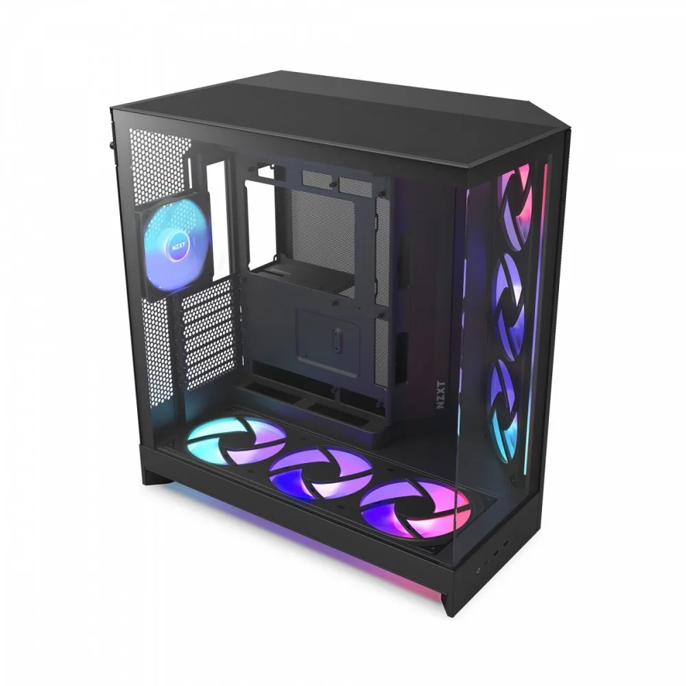 NZXT кутия за компютър H9 Flow RGB+ Midi Tower window черен - Image 4