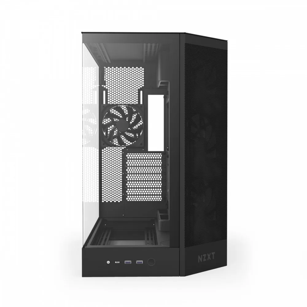 NZXT кутия за компютър H9 Flow Midi Tower window черен - Image 2