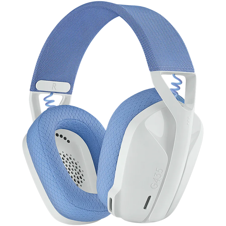 Геймърски слушалки LOGITECH G435 LIGHTSPEED Wireless Gaming Headset - WHITE
