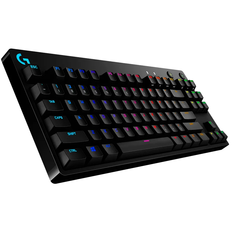 Геймърска клавиатура LOGITECH G PRO TKL Corded Mechanical Gaming Keyboard - BLACK - US INTL - USB - CLICKY - Image 2