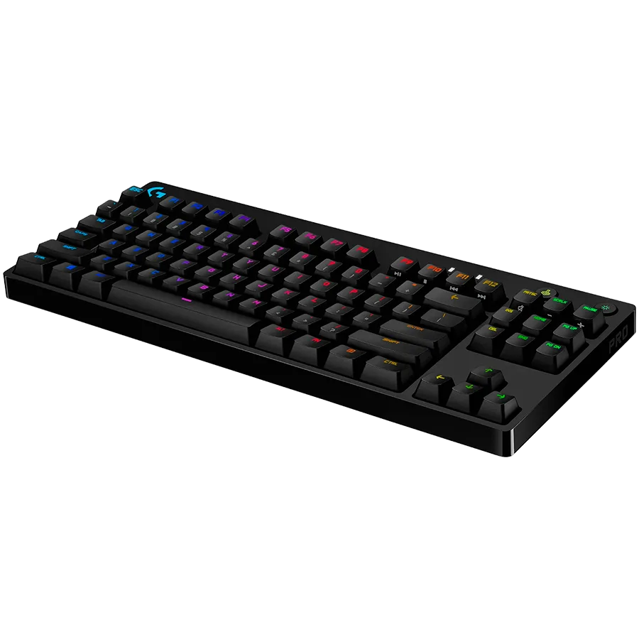 Геймърска клавиатура LOGITECH G PRO TKL Corded Mechanical Gaming Keyboard - BLACK - US INTL - USB - CLICKY - Image 3