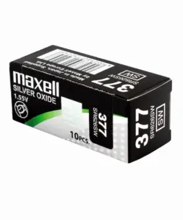 Бутонна батерия сребърна MAXELL SR626 SW /AG4/377/ 1.55V