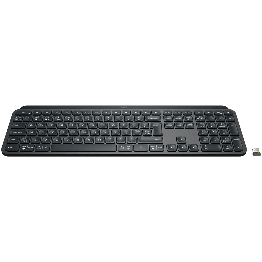 Клавиатура LOGITECH MX Keys Bluetooth Illuminated Keyboard - GRAPHITE- US INTL - B2B - Image 2