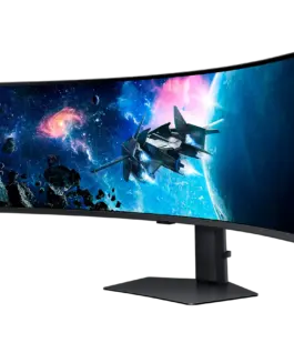 Alternative view от Монитор Monitor LED Samsung LS49CG950EUXEN Odyssey G95C, 49" DQHD Curved 1000R 32:9 (5120x1440) VA 240Hz, 450 cd/㎡, 2500:1, HDR1000, 1ms (GTG), 178/178, FS Premium Pro, 1xDP 2xHDMI, 2xUSB 3.0 , 3.5 Jack, Tilt/Swivel/HeightAdj (120mm), VESA 100x100, 2