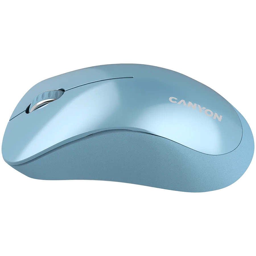 Безжична мишка CANYON MW-11, 2.4 GHz Wireless mouse ,with 3 buttons, DPI 1200, Battery:AAA*2pcs ,Blue67*109*38mm 0.063kg - Image 2
