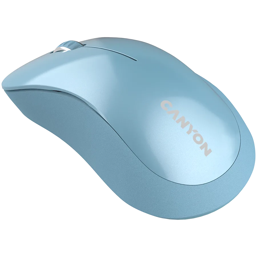 Безжична мишка CANYON MW-11, 2.4 GHz Wireless mouse ,with 3 buttons, DPI 1200, Battery:AAA*2pcs ,Blue67*109*38mm 0.063kg - Image 3