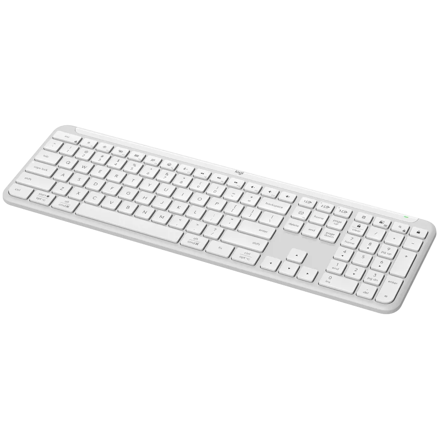 Клавиатура LOGITECH SIGNATURE SLIM WIRELESS KEYBOARD K950 - OFF WHITE - US INTL - 2.4GHZ/BT - INTNL-973 - Image 2