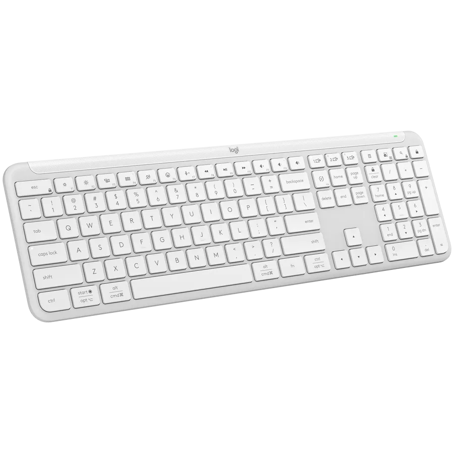 Клавиатура LOGITECH SIGNATURE SLIM WIRELESS KEYBOARD K950 - OFF WHITE - US INTL - 2.4GHZ/BT - INTNL-973 - Image 3