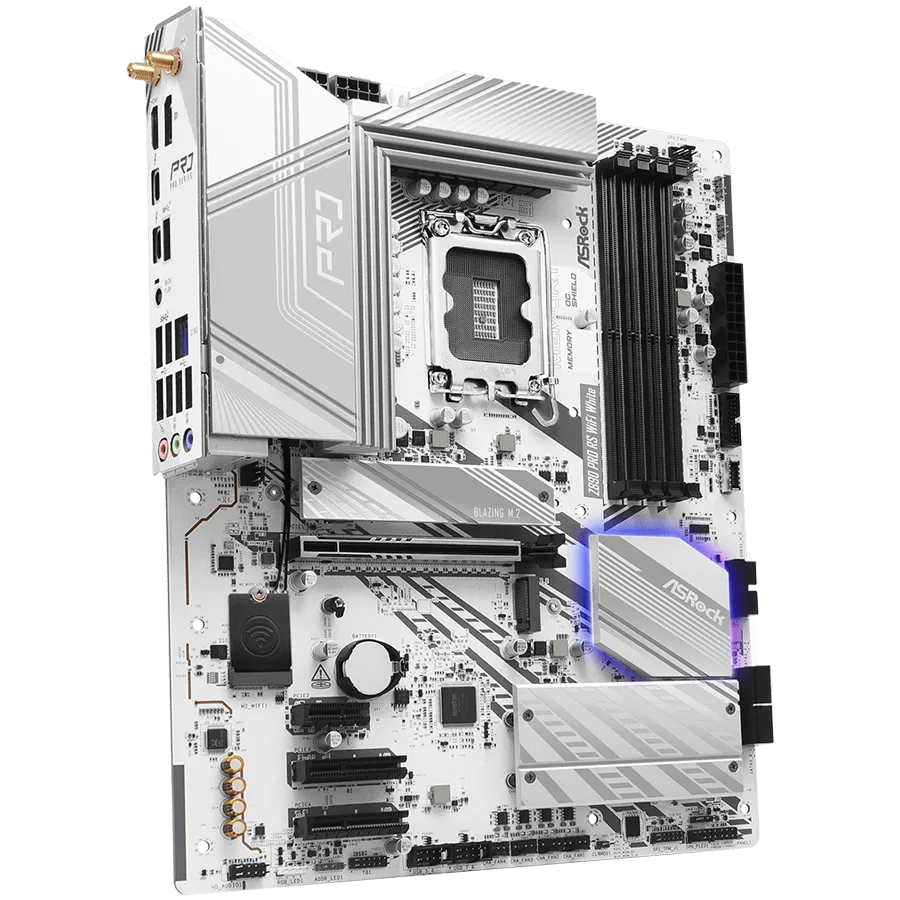 Дънна платка ASROCK Z890 Pro RS WiFi White ATX LGA1851 DDR5 - Image 2