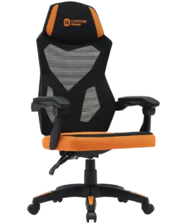 Alternative view of Геймърски стол CANYON gaming chair Wave MCH02 Mesh Black Orange