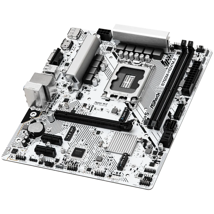 Дънна платка ASROCK B760M-HDV/M.2 mATX LGA1700 DDR5 - Image 3