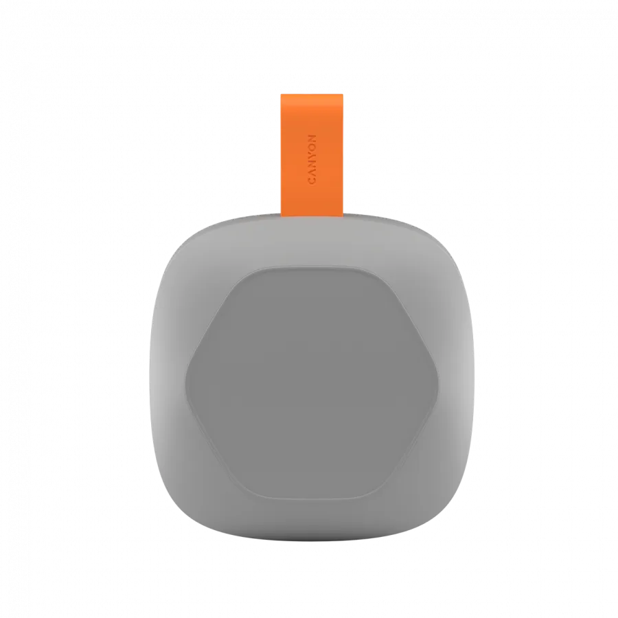 Тонколона за телефон CANYON speaker HEXAGON 10 TWS 8W IPX5 Grey Orange - Image 2