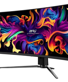 Alternative view от Монитор MSI MPG 341CQPX QD-OLED Gaming Monitor, 34.18" 240Hz, UWQHD (3440x1440) 21:9, QD-OLED Anti-Reflection, 0.03ms, 250nits, 1500000:1, 178/178, G-Sync Compatible, DisplayHDR True Black 400, Adjustable Stand, 1x DP, 2x HDMI, 1x Type-C 98W, 3Y Warr