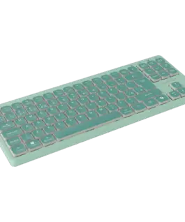 Клавиатура CANYON Keyboard OnType 10 Low Profile EN Wired Green